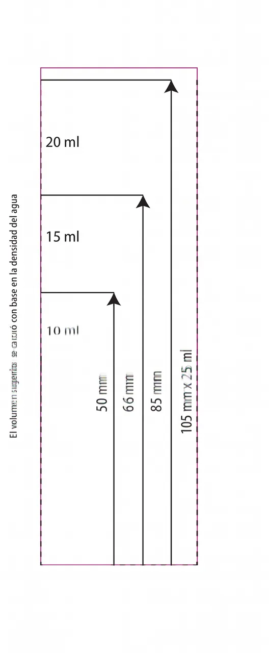 Tubos colapsibles D-22 — ficha de capacidad
